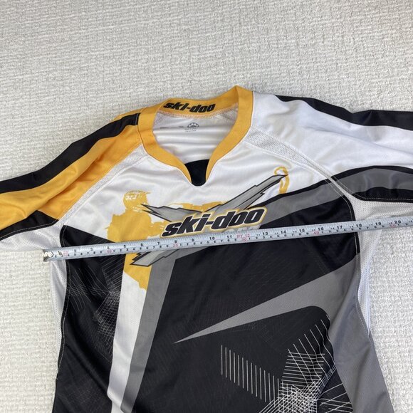 Ski-Doo BRP Jersey padded elbow Women Sz M Yellow/Black Racing Team X Snowmobile - Picture 9 of 16